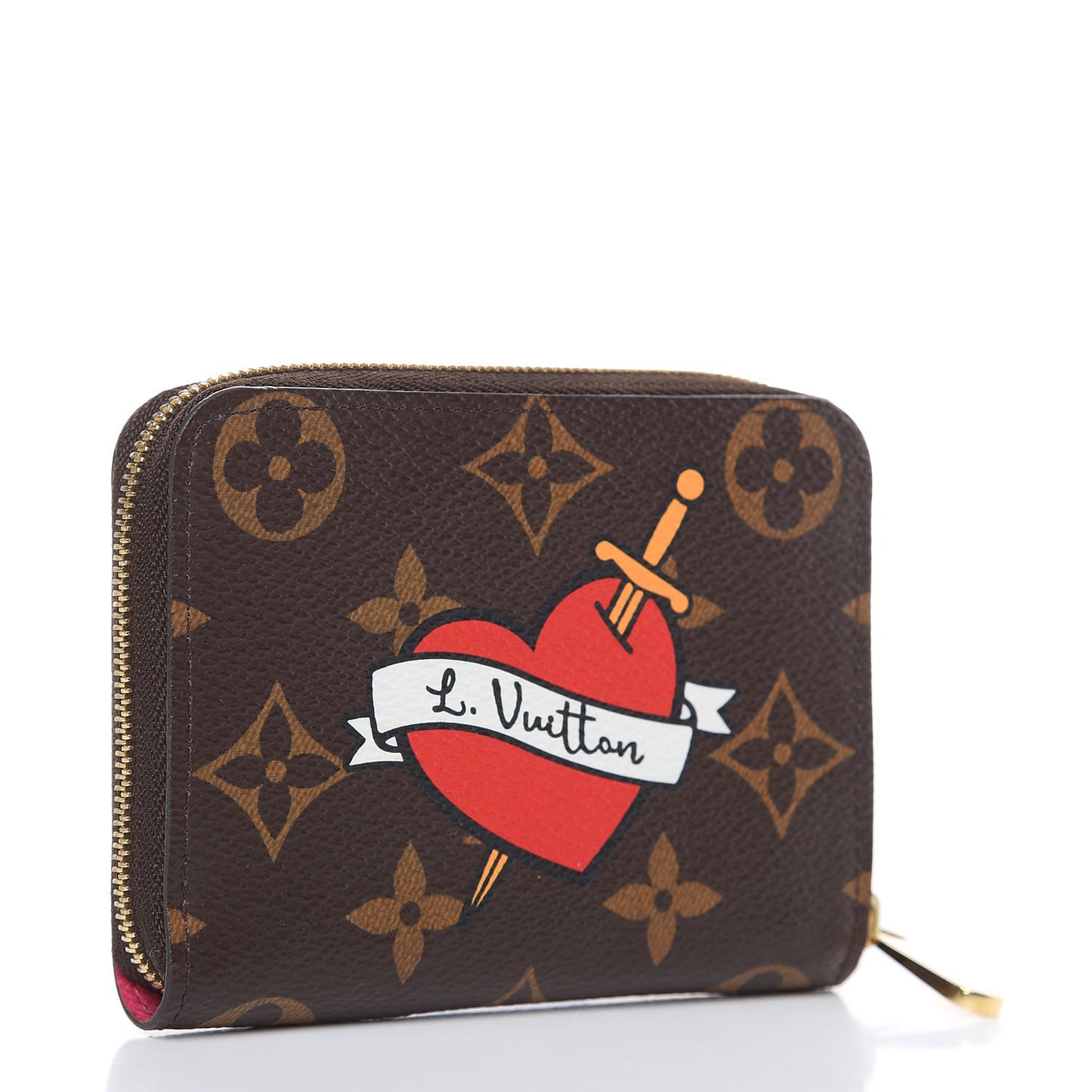 Monogram Travel Stickers Zippy Coin Purse