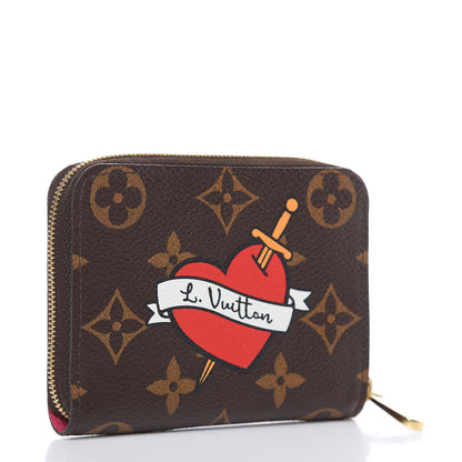 Louis Vuitton Monogram Travel Stickers Zippy Coin Purse 3 of 7