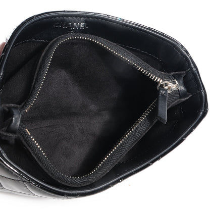 Chanel Patent Quilted Mini Phone Clutch Black 6 of 9