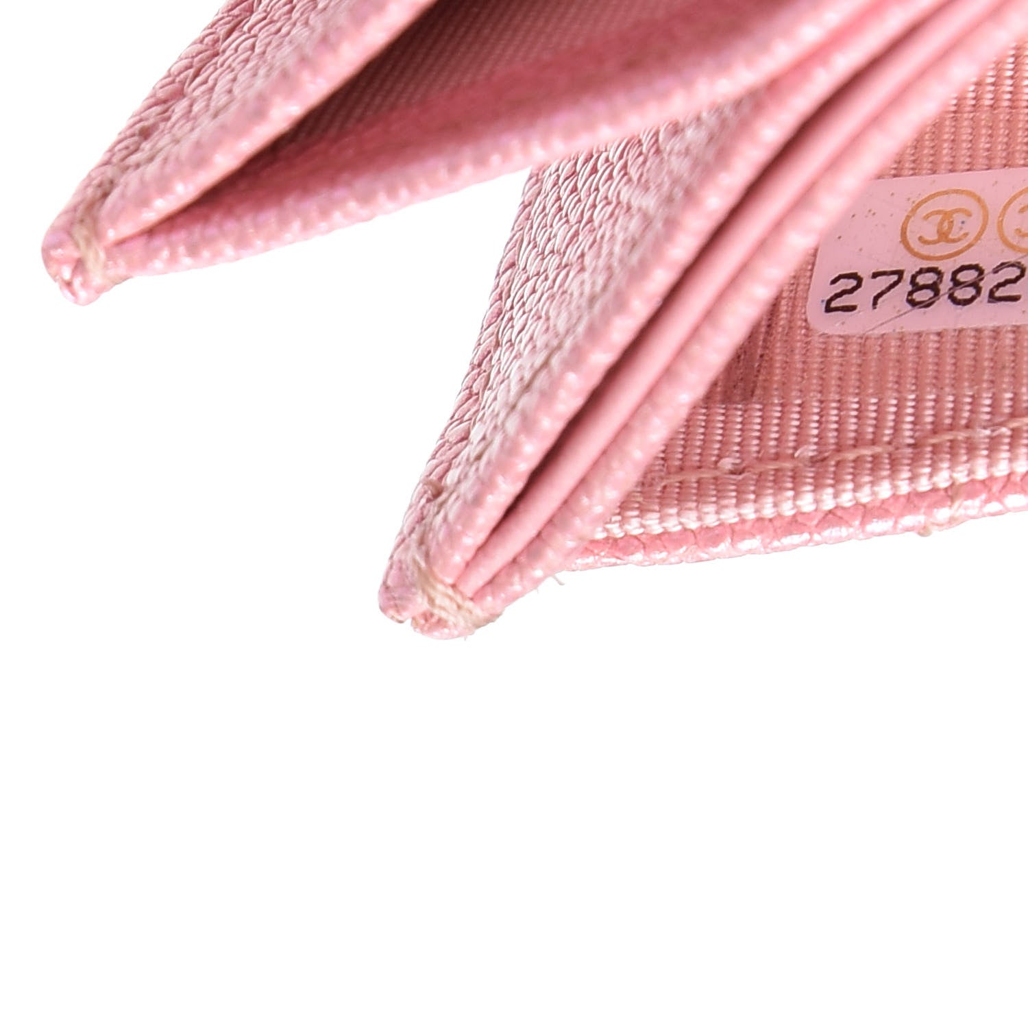 Chanel Iridescent Caviar Quilted Gusseted Card Holder Pink 8 of 9