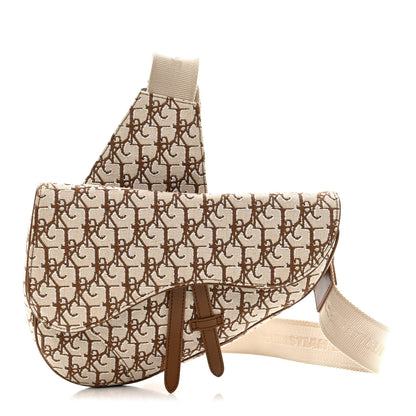 Christian Dior X CACTUS JACK Oblique Saddle Bag Coffee 1 of 9