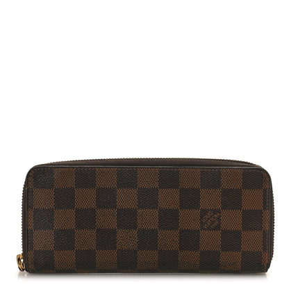 Louis Vuitton Damier Ebene Clemence Wallet Cherry 1 of 8
