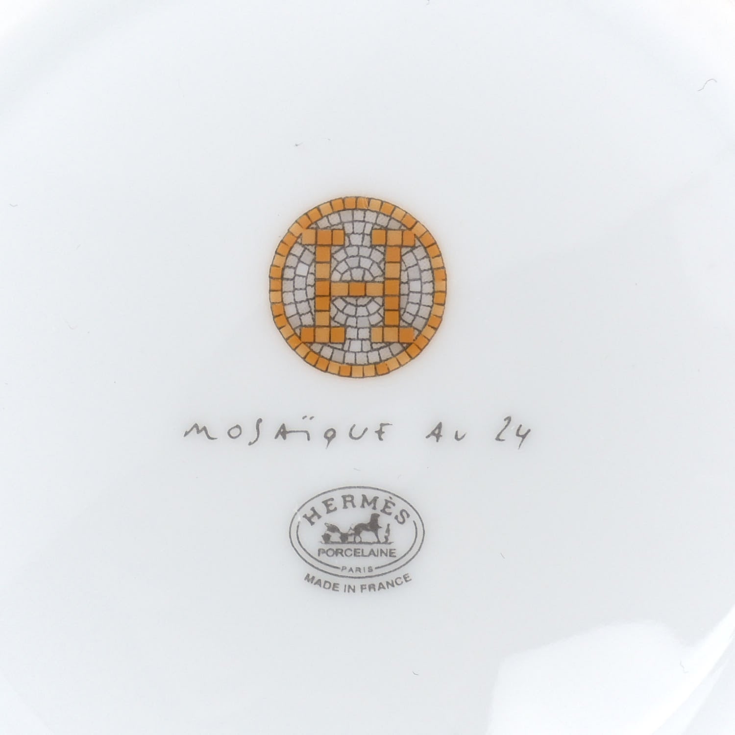 Hermes Porcelain Mosaique au 24 Mug Gold 5 of 7