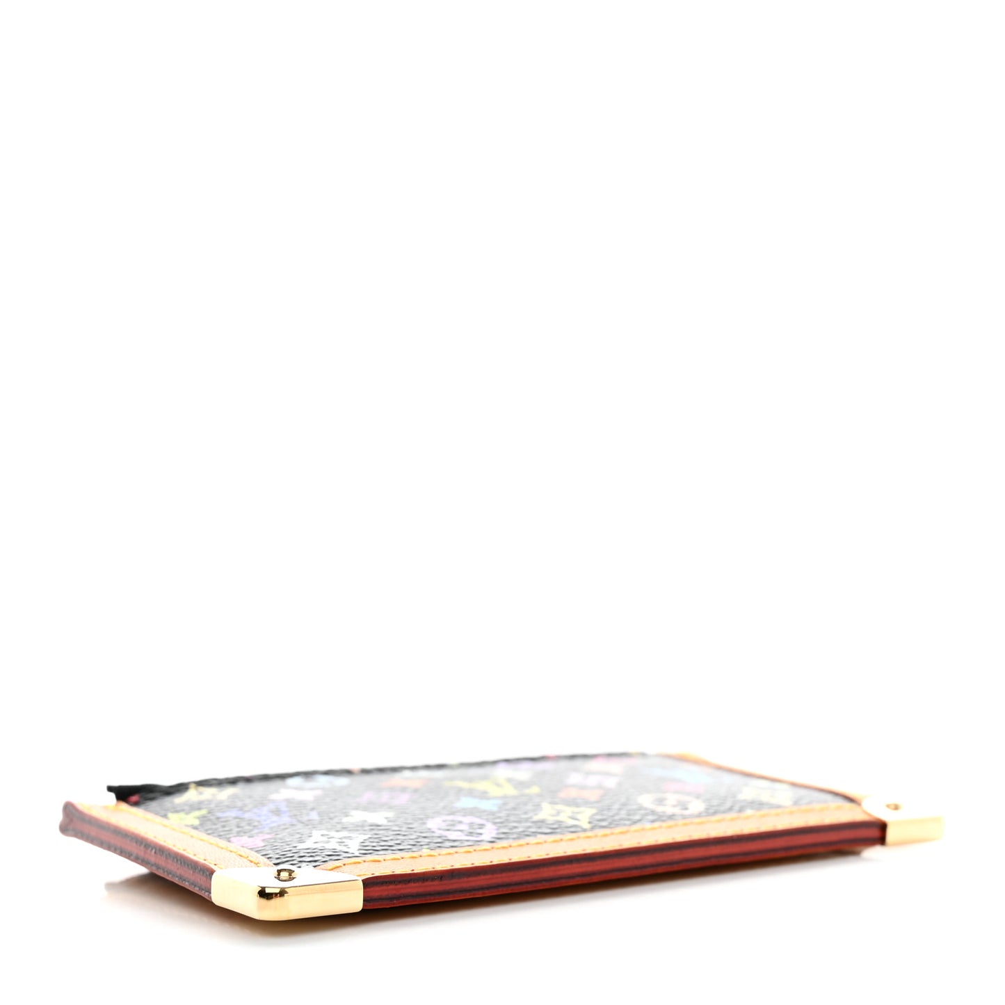 Monogram Multicolor Key Pouch Black
