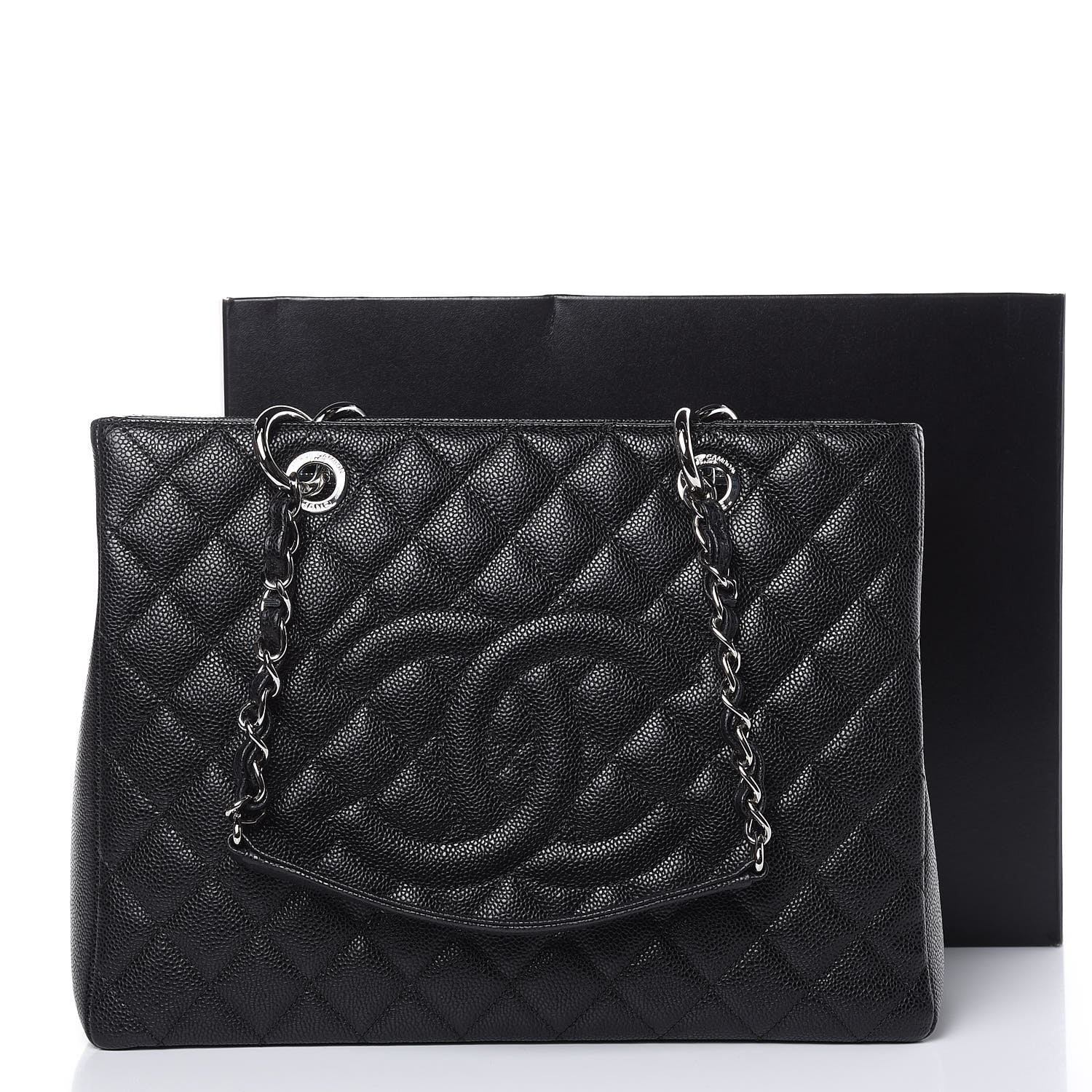 Chanel Caviar Quilted Grand Shopping Tote GST Black 11 of 11