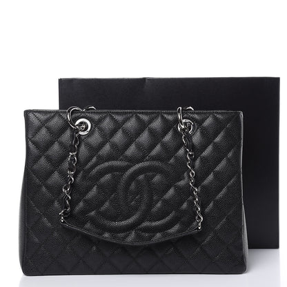 Chanel Caviar Quilted Grand Shopping Tote GST Black 11 of 11