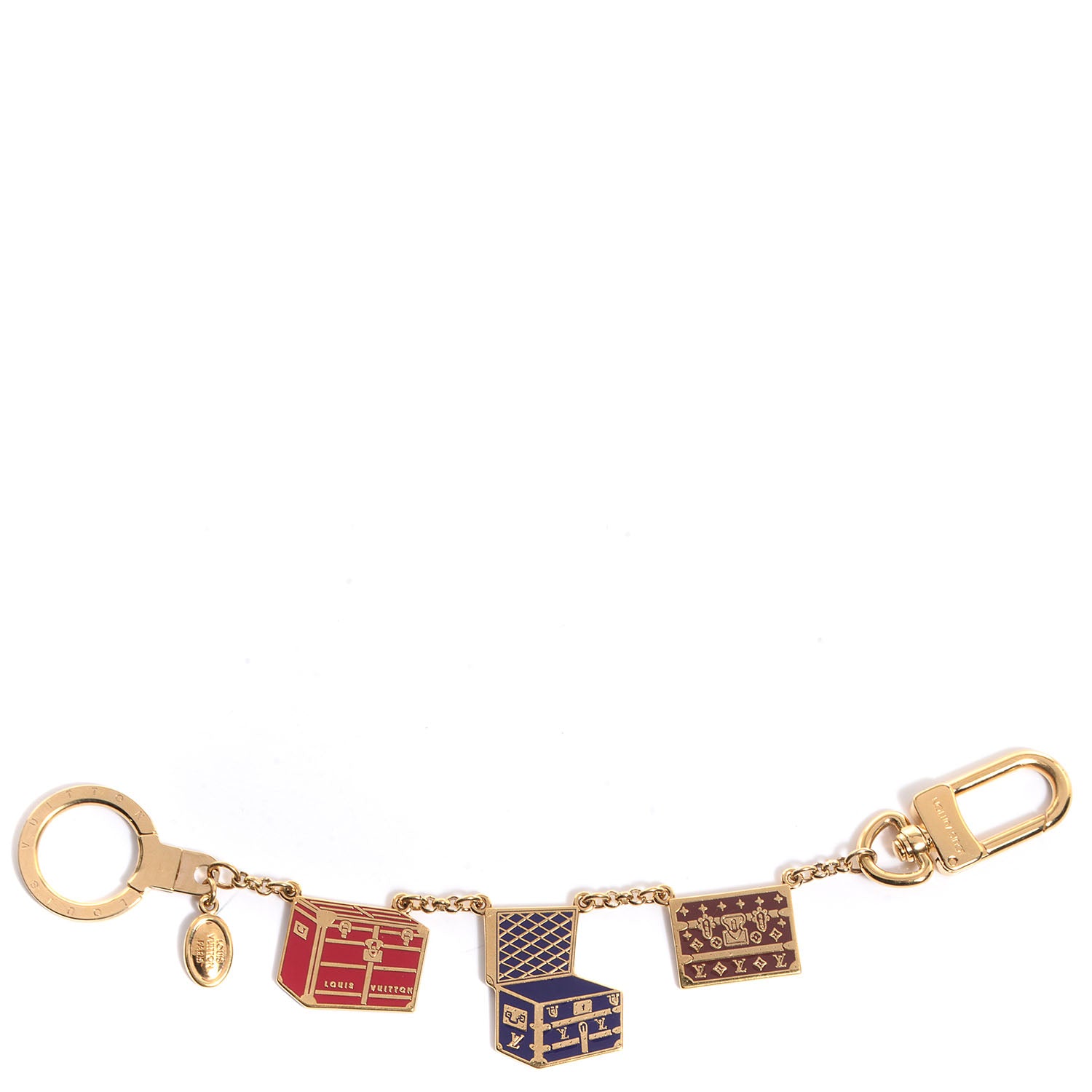 Louis Vuitton Porte Cles Malle Chaine Keychain 1 of 8
