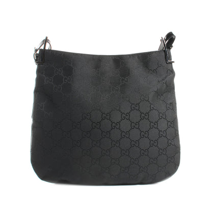 Gucci Nylon Monogram Shoulder Bag Black 1 of 7