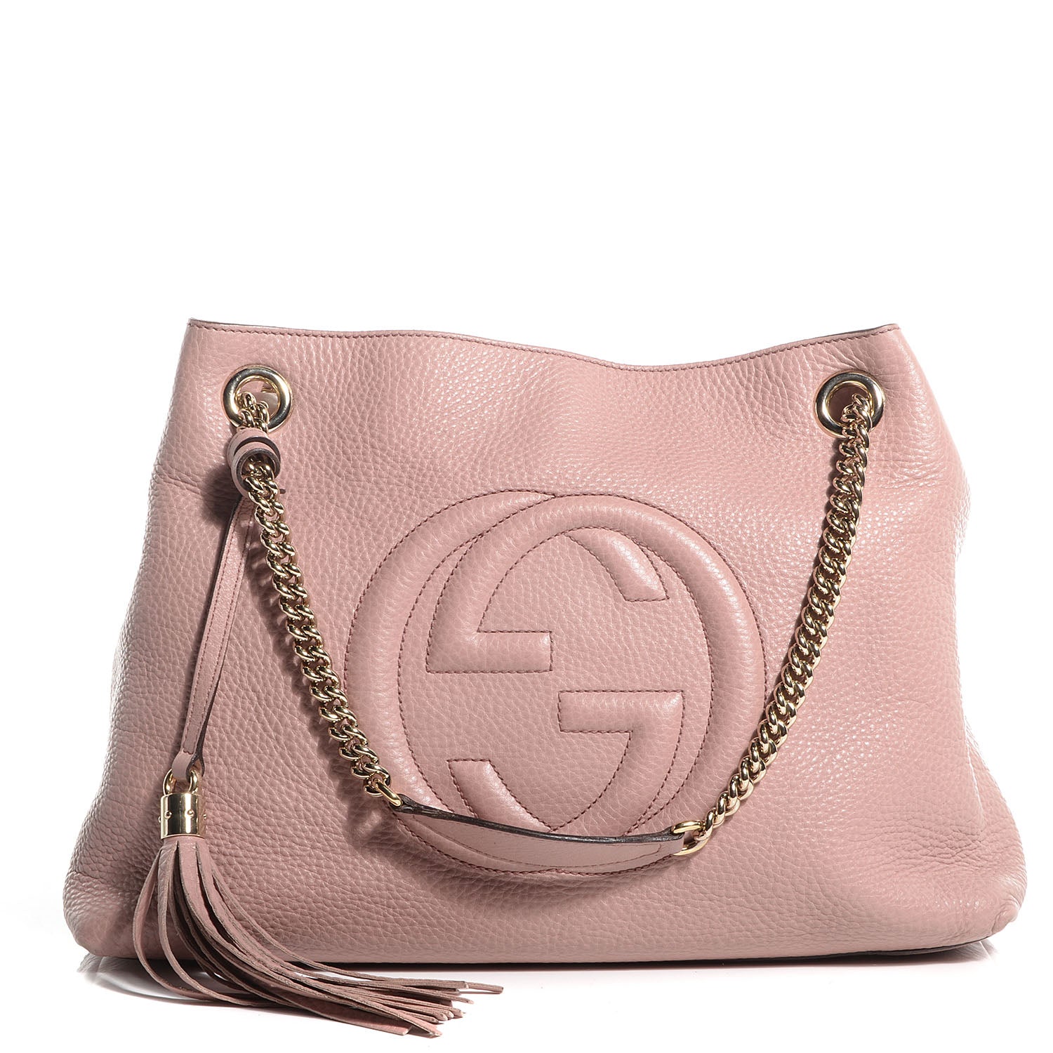Gucci Cellarius Calfskin Medium Soho Chain Shoulder Bag Dark Cipria 1 of 8