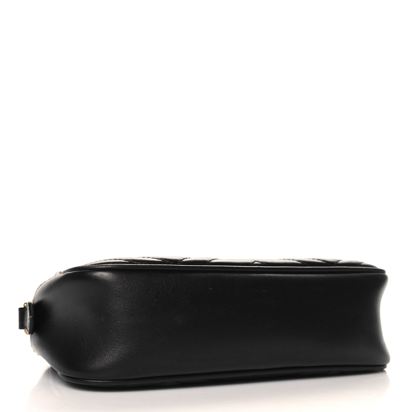 Calfskin Matelasse Small GG Marmont Chain Shoulder Bag Black