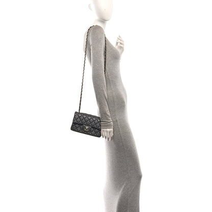 Chanel Lambskin Quilted Mini Rectangular Flap Dark Grey 2 of 12