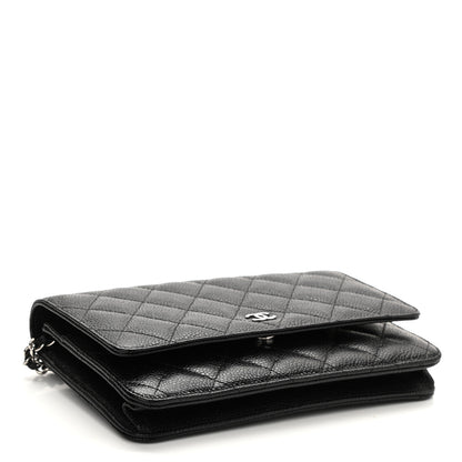 Chanel Caviar Quilted Wallet On Chain WOC Black 4 of 11