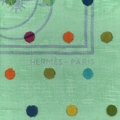 Hermes Silk Embroidered Les Voitures A Transformation Scarf 70 2 of 6
