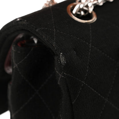 Chanel Jersey Quilted Medium Double Flap Black 22 of 23