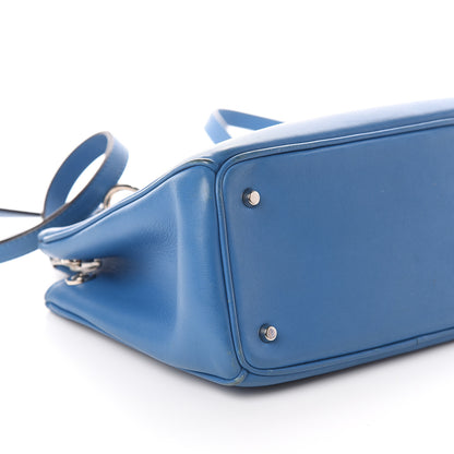 Christian Dior Calfskin Mini Diorissimo Tote Blue 6 of 7