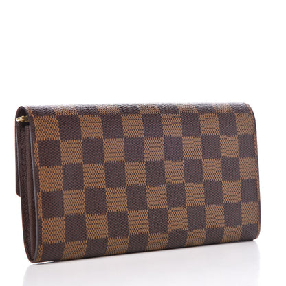 Louis Vuitton Damier Ebene Sarah Wallet 3 of 7