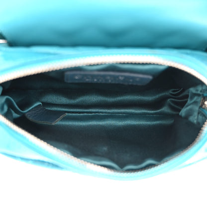 Chanel Patent Brilliant Mini Flap WOC Bag Blue 7 of 13