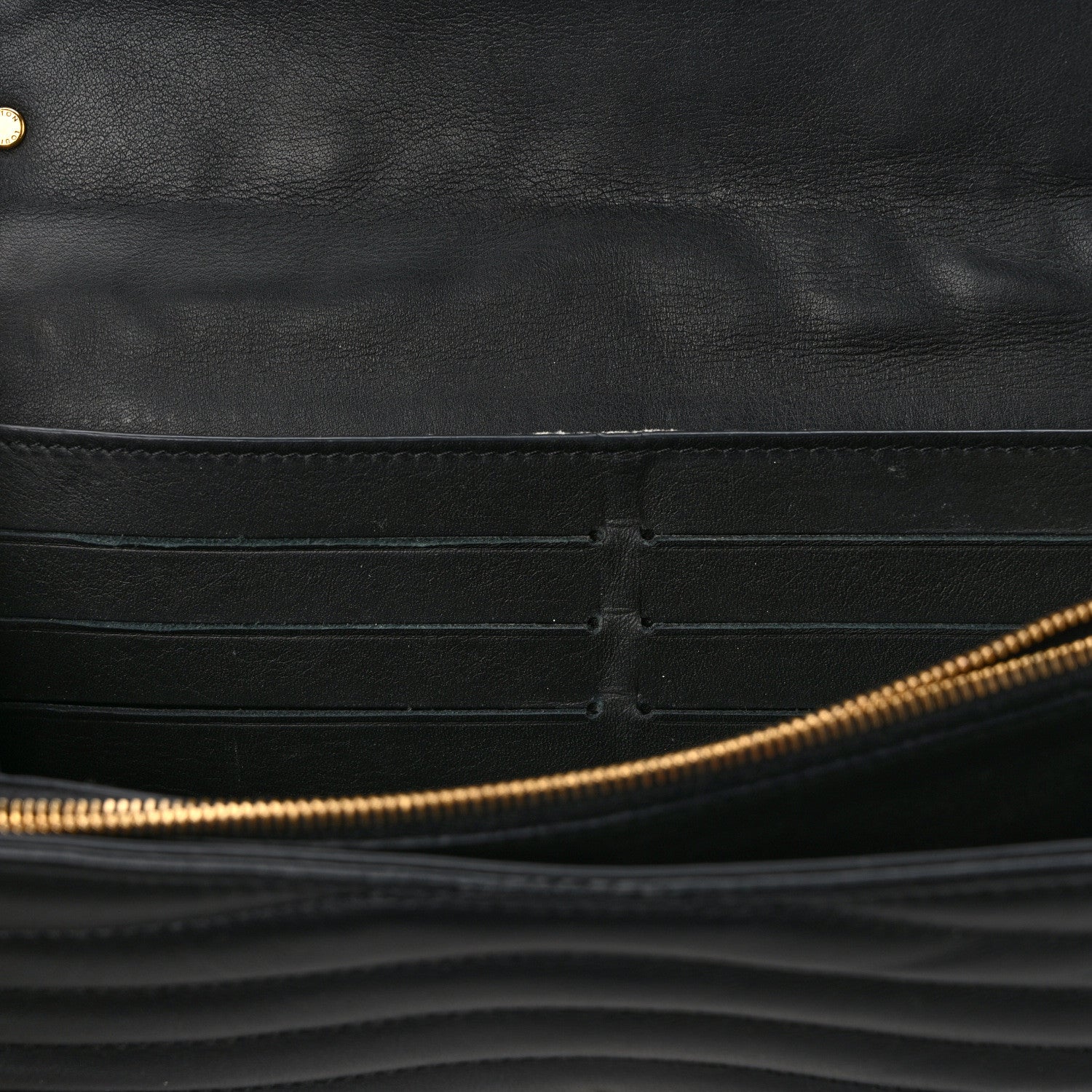 Louis Vuitton Calfskin New Wave Long Wallet Black 11 of 12
