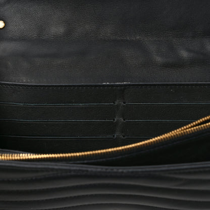 Louis Vuitton Calfskin New Wave Long Wallet Black 11 of 12