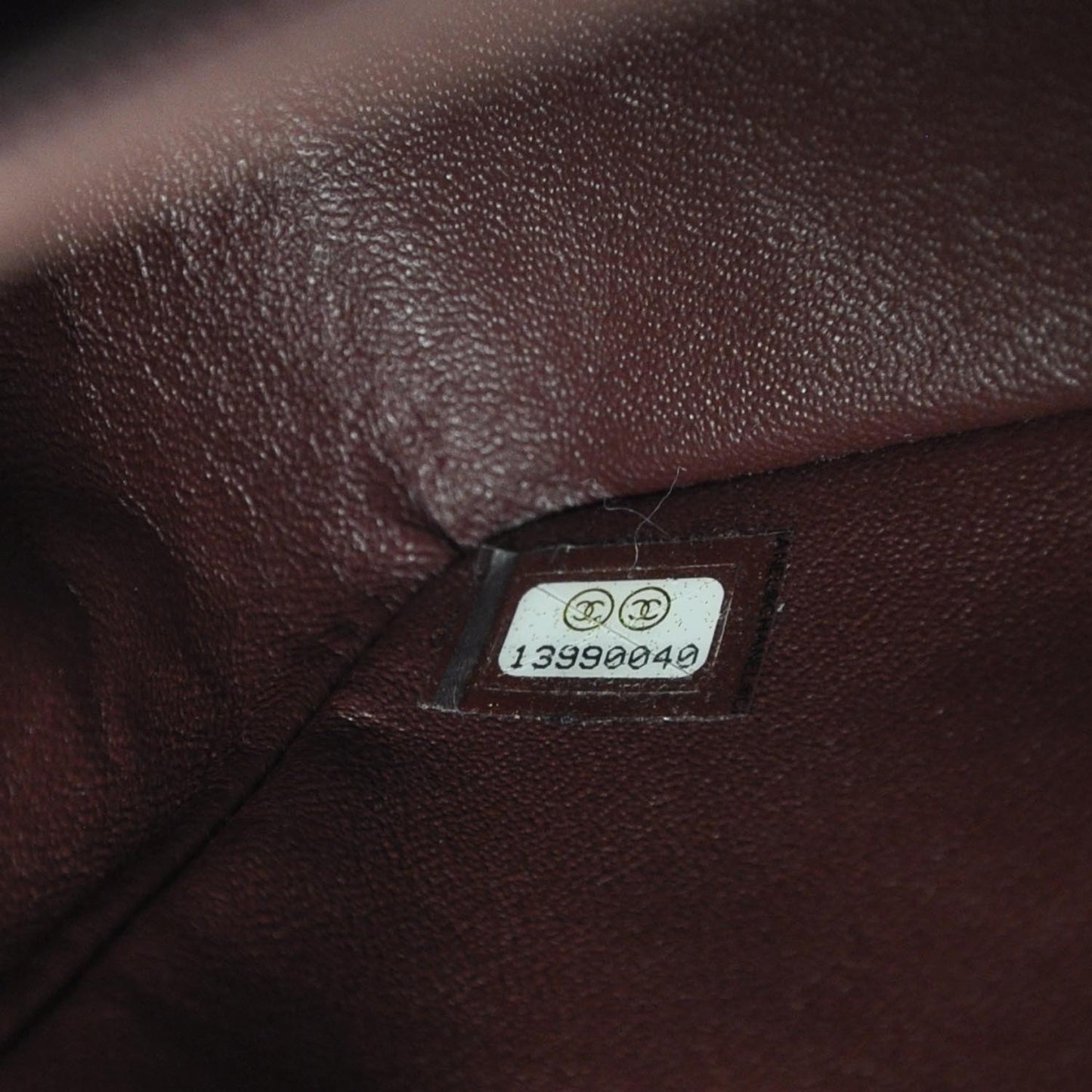 Patent Quilted Mini Flap Bordeaux