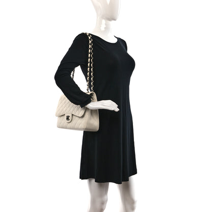Chanel Calfskin Quilted Jumbo Double Flap White 2 of 10