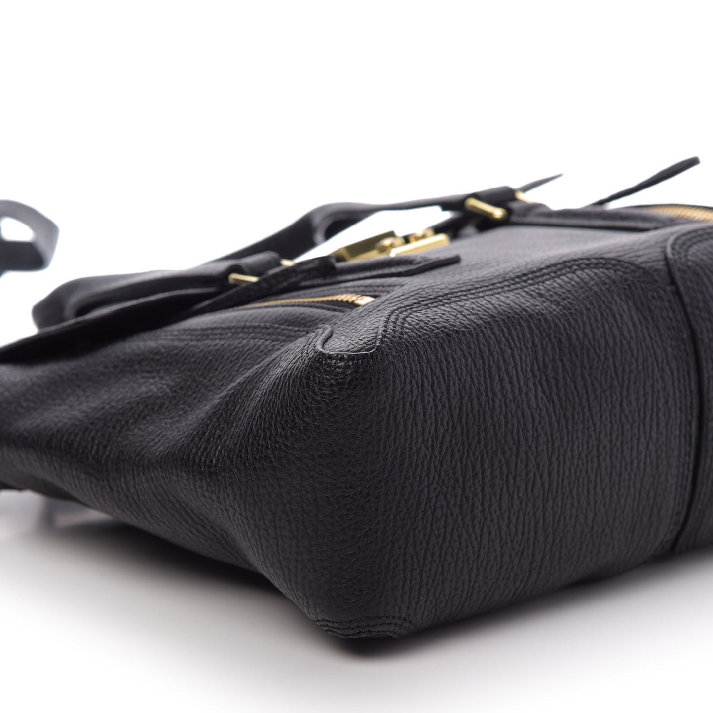 3.1 Textured Calfskin Medium Pashli Satchel Black