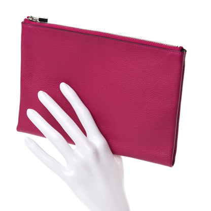 Hermes Evercolor Atout Pouch Rose Pourpre Bleu Saphir 2 of 7