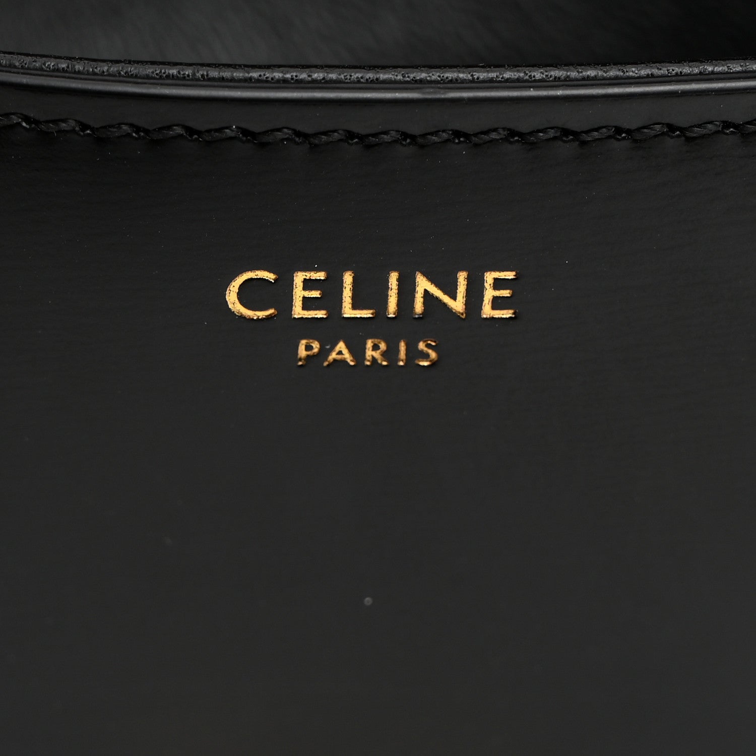 Celine Shiny Calfskin Triomphe Chain Shoulder Bag Black 6 of 11