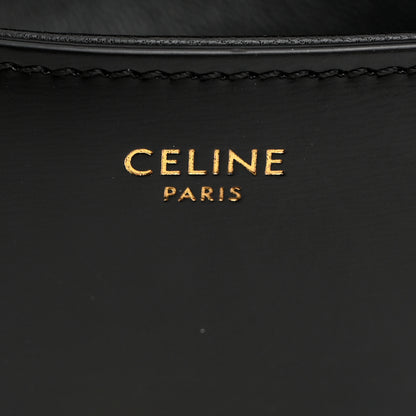 Celine Shiny Calfskin Triomphe Chain Shoulder Bag Black 6 of 11