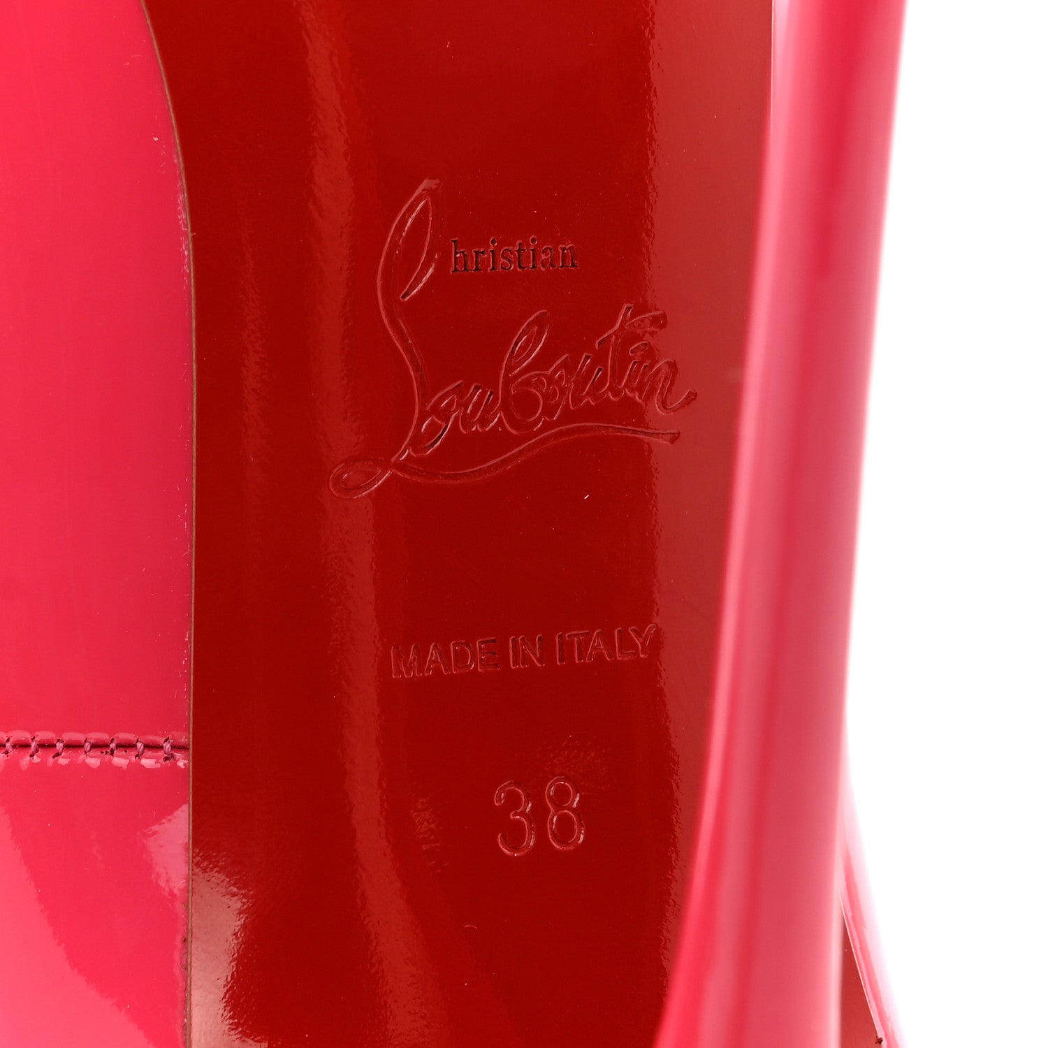 Christian Louboutin Patent So Kate 120 Pumps 38 Shocking Pink 6 of 9
