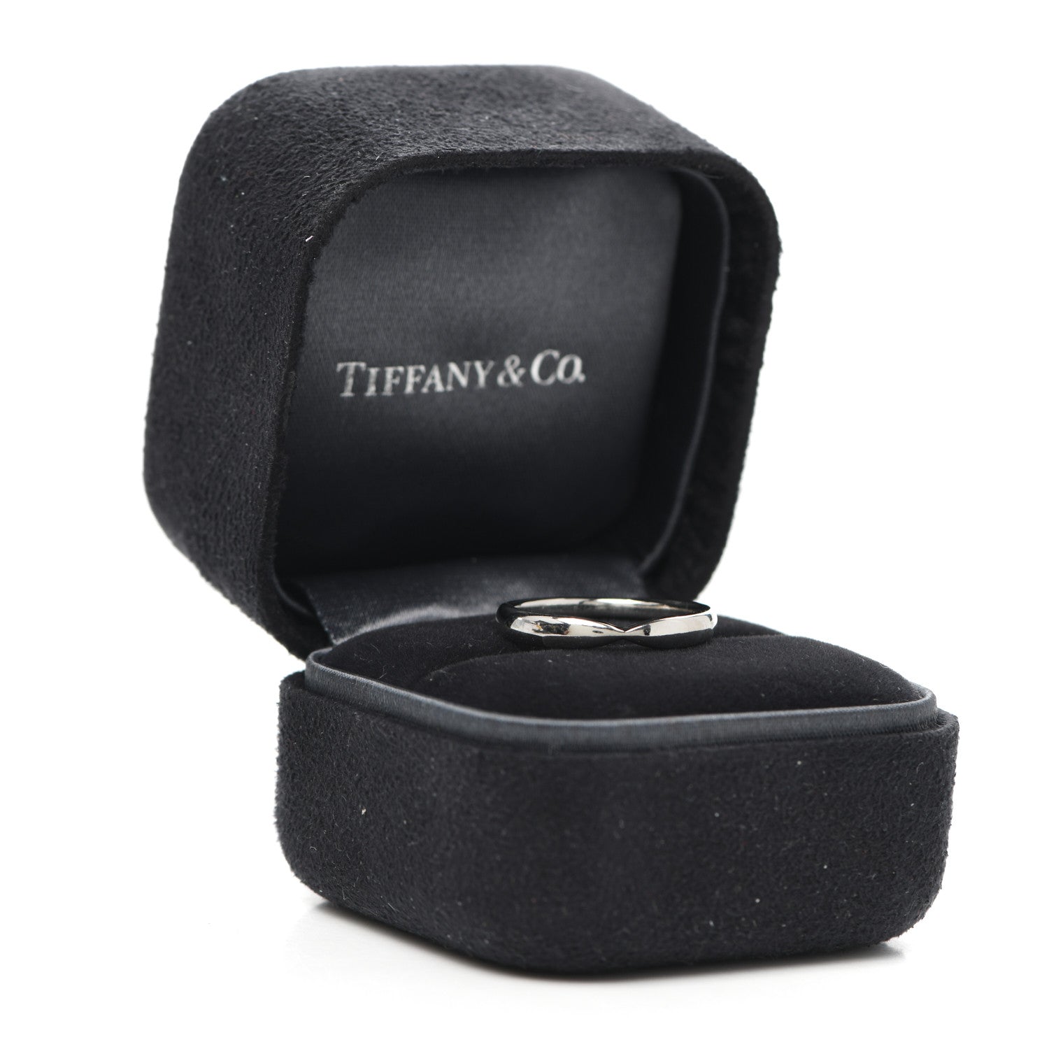 Tiffany Platinum 3mm Harmony Band Ring 50 5.5 5 of 5