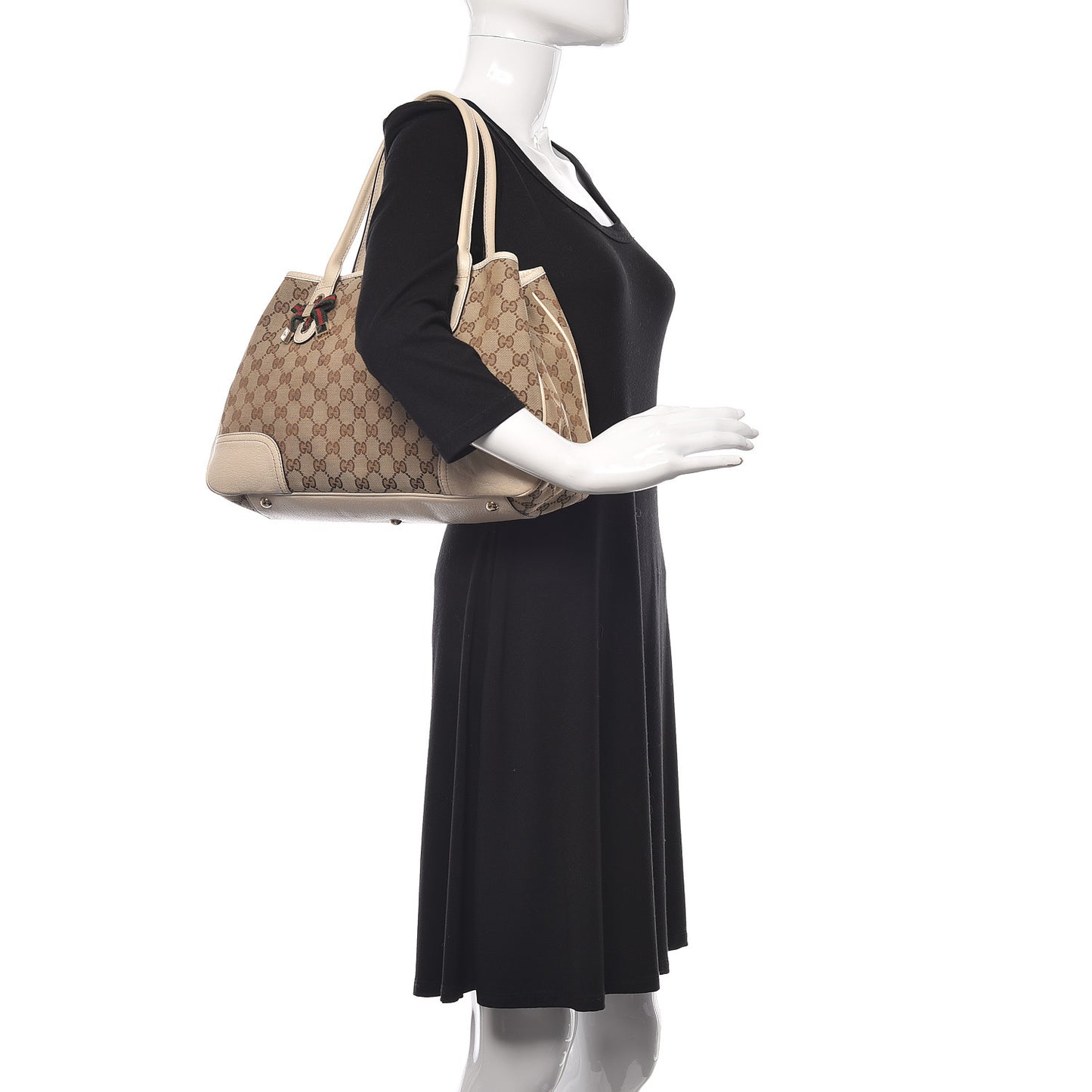 Monogram Medium Princy Tote Off White