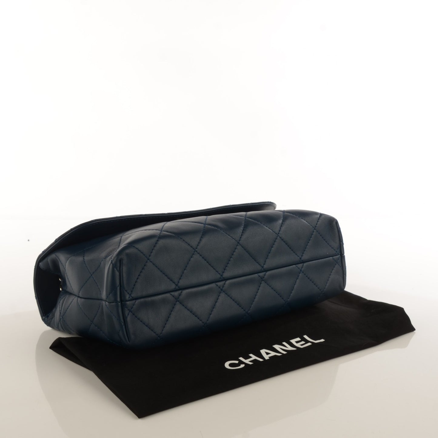 Calfskin Quilted In The Business Flap Dark Navy Blue