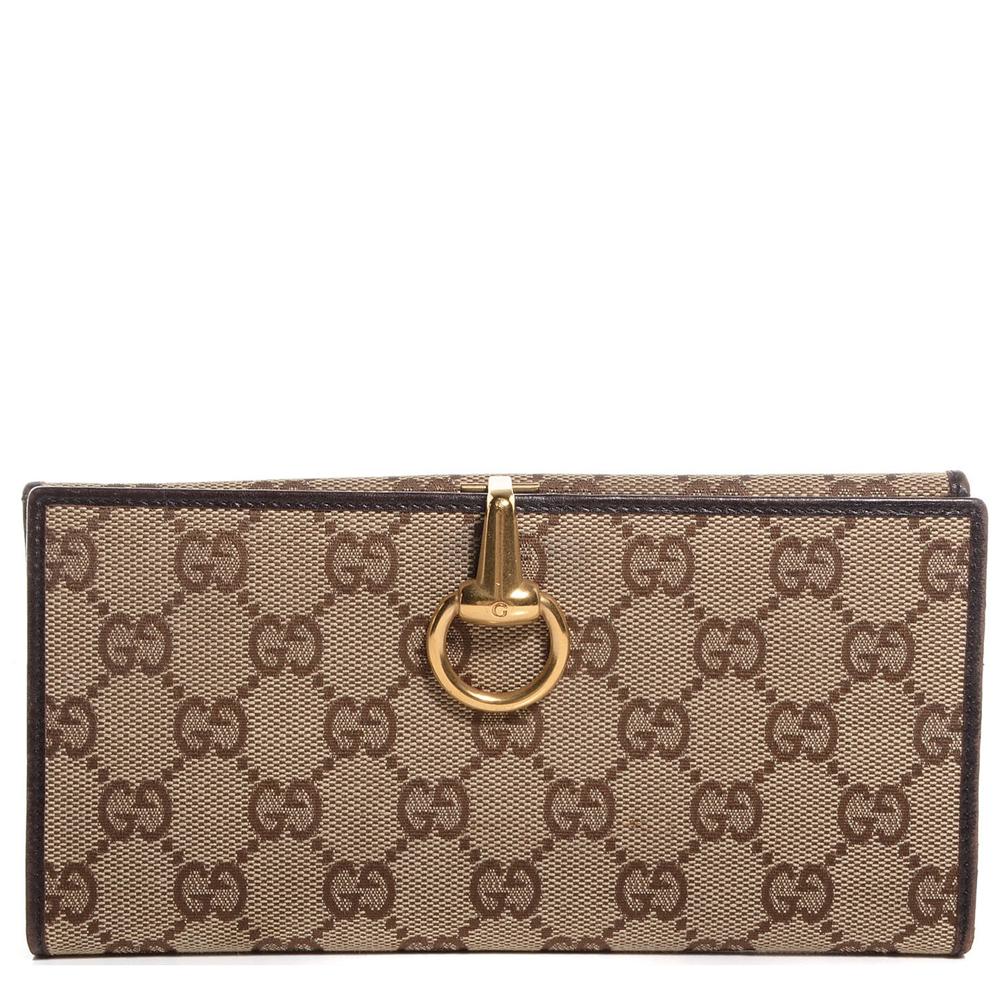 Monogram Horsebit Continental Wallet Dark Brown