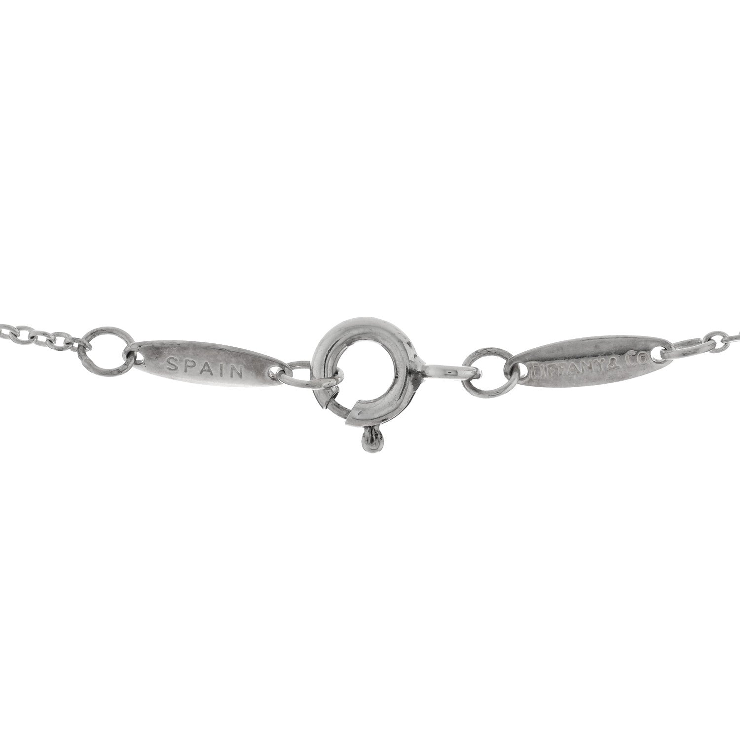 Tiffany Sterling Silver 12mm Elsa Peretti Bean Pendant Necklace 4 of 4