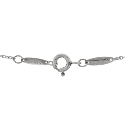 Tiffany Sterling Silver 12mm Elsa Peretti Bean Pendant Necklace 4 of 4