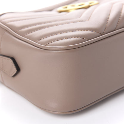 Gucci Calfskin Matelasse Small GG Marmont Chain Shoulder Bag Porcelain Rose 6 of 11
