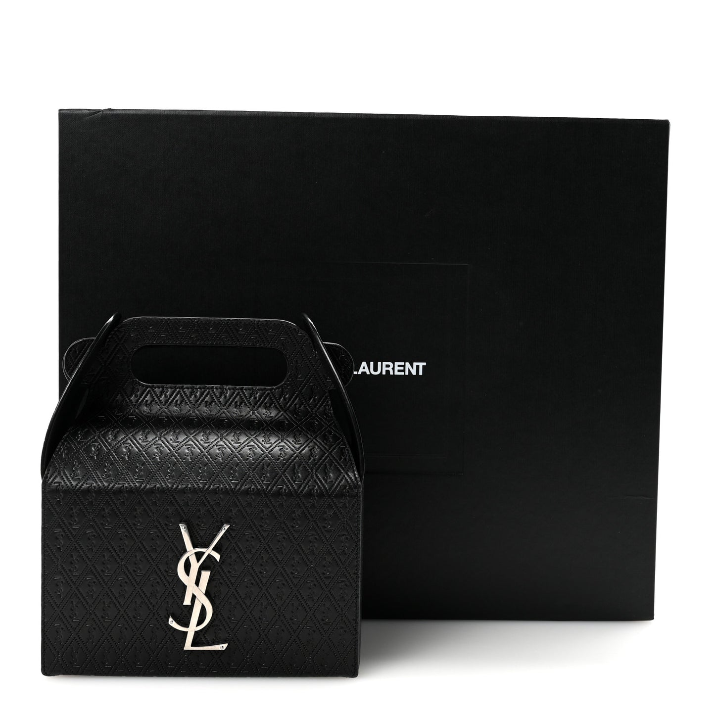 Calfskin Monogram Take Away Box Black