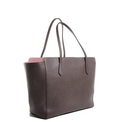 Gucci Dollar Calfskin Medium Swing Tote Grey Field Soft Pink 3 of 9