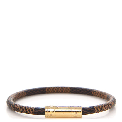 Louis Vuitton Damier Ebene Keep It Bracelet 17 1 of 4