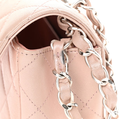 Chanel Metallic Lambskin Quilted Extra Mini Rectangular Flap Pink 12 of 15