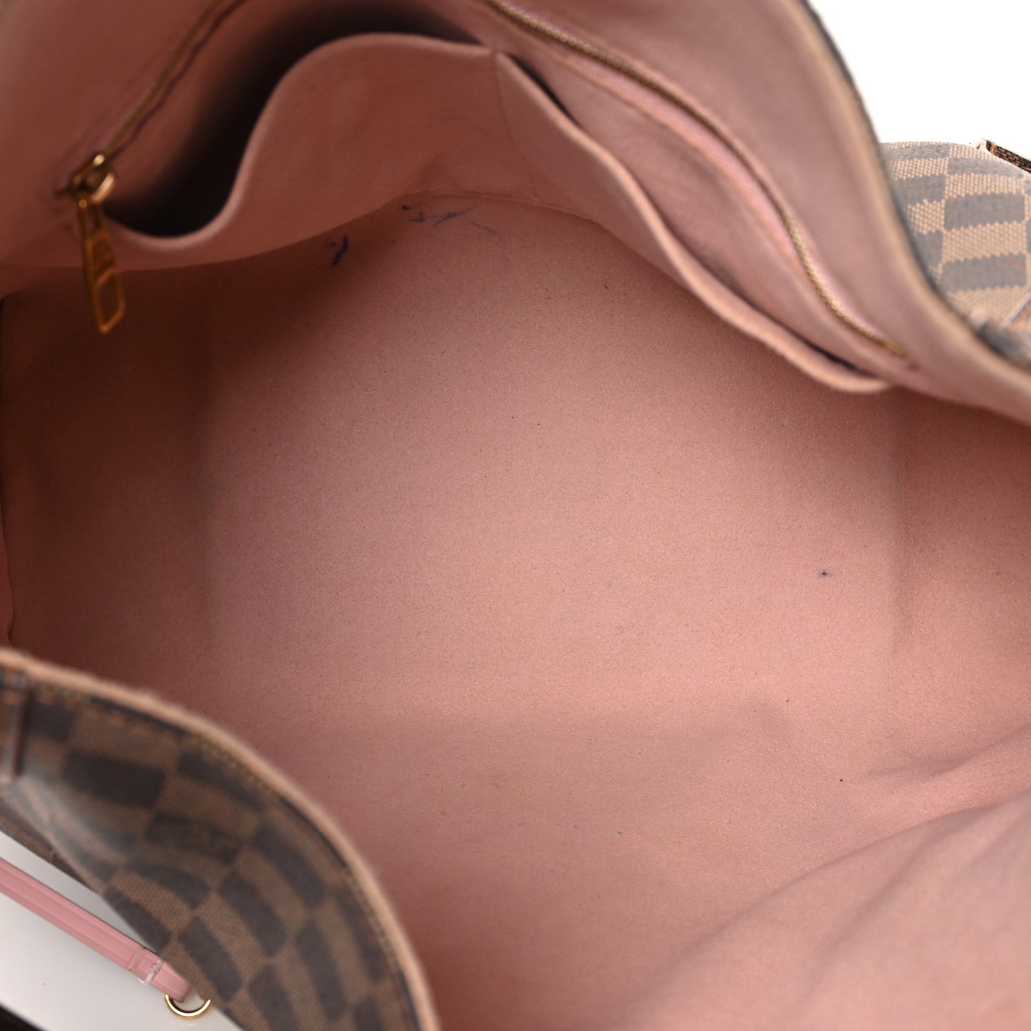 Damier Ebene Caissa Hobo Rose Ballerine