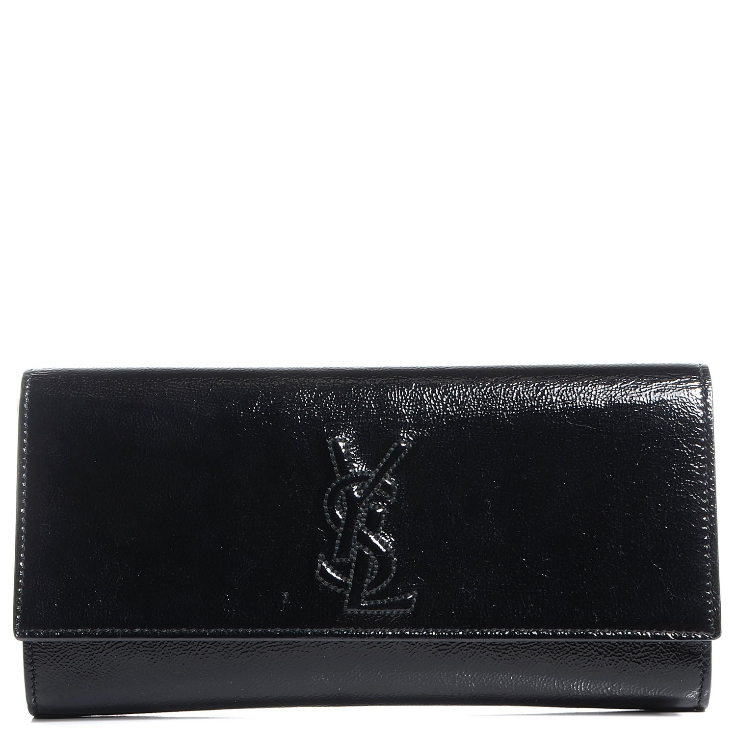 Saint Laurent Patent Small Belle De Jour Clutch Black 1 of 7