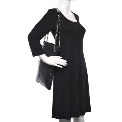 Givenchy Pebbled Calfskin Large HDG Flat Tote Black 2 of 10