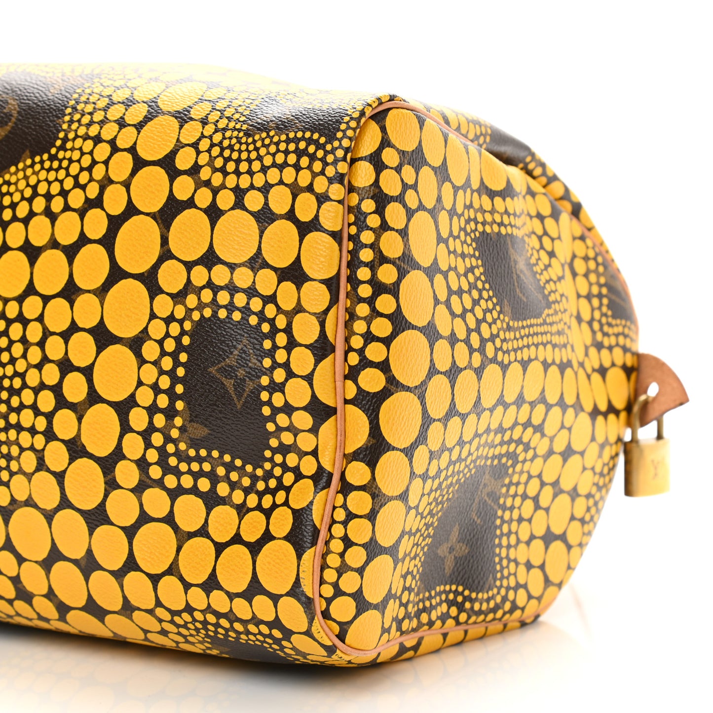 Monogram Kusama Town Speedy 30 Yellow