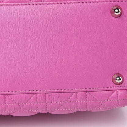 Christian Dior Lambskin Cannage Large Lady Dior Pink 10 of 15