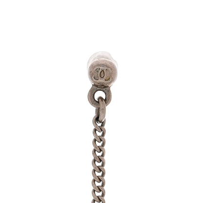 Chanel Baguette Crystal CC Drop Earrings Silver 4 of 5