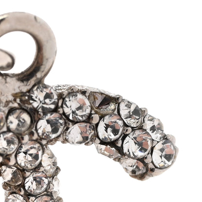 Chanel Crystal CC Ball Pendant Necklace Silver 7 of 9