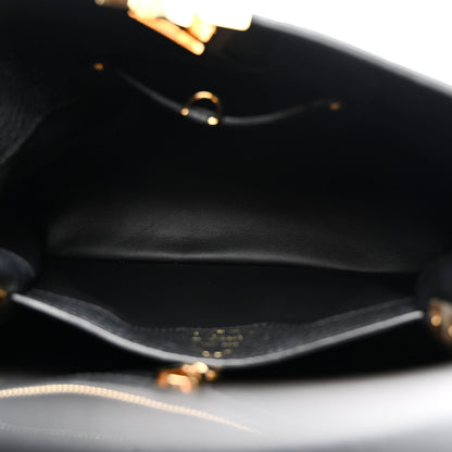 Louis Vuitton LV X YK Taurillon Infinity Net Capucines MM Black Blue 5 of 10