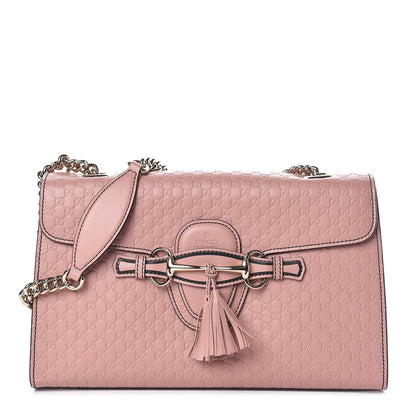 Gucci Microguccissima Medium Emily Chain Shoulder Bag Soft Pink 1 of 9